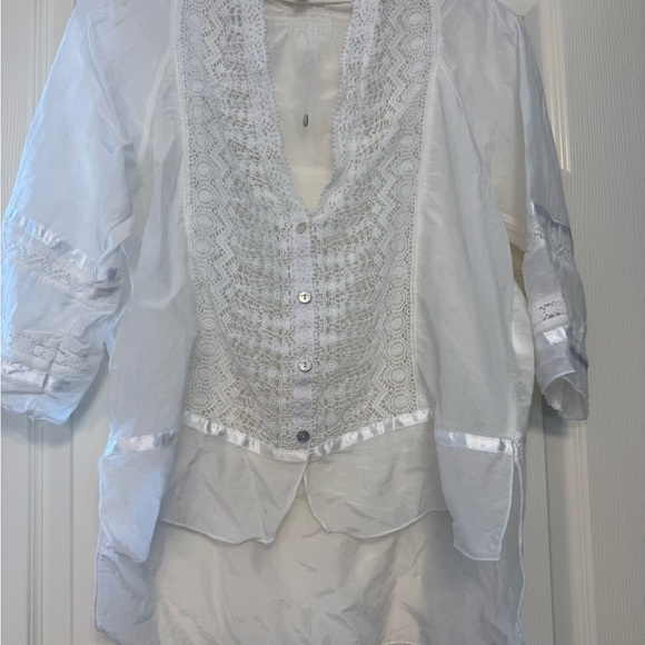 New - anthropologie laceflower buttondown - Picture 7 of 7